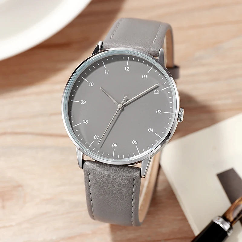 Business Watch  Leather Strap- No Logo  !