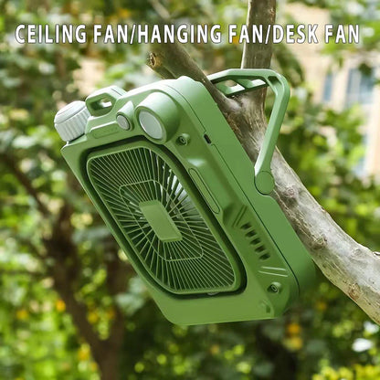 Multifunctional Outdoor Portable Camping Rechargeable Fan