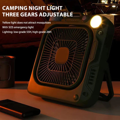 Multifunctional Outdoor Portable Camping Rechargeable Fan